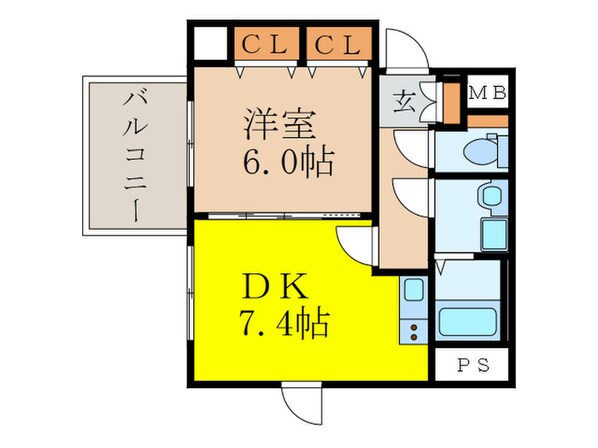 オクトレーベン新大阪の物件間取画像